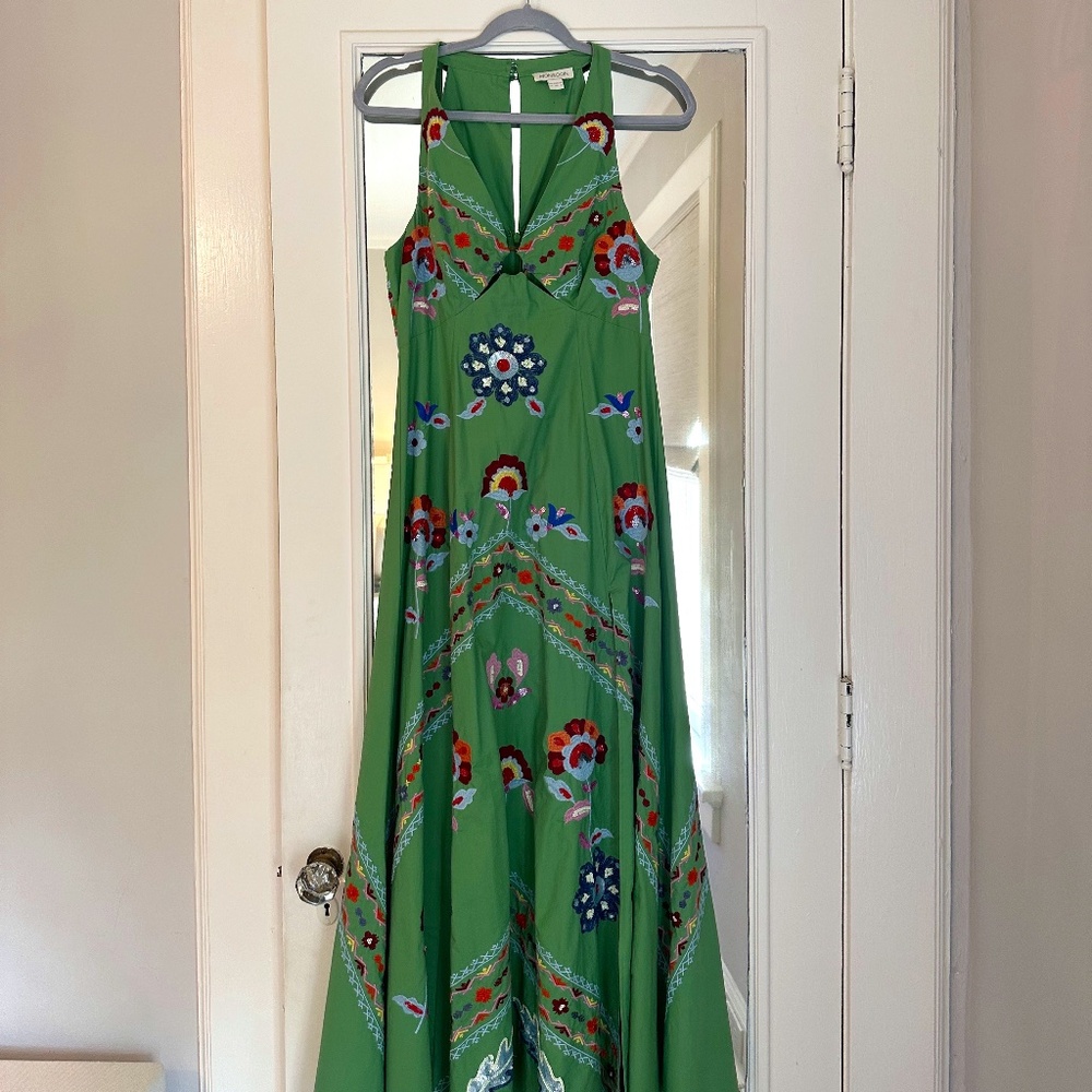 WORN ONCE Monsoon embroidered boho maxi dress